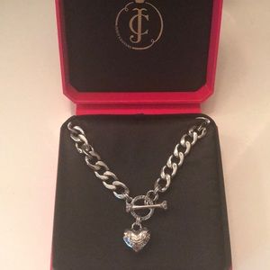 Silver juicy couture necklace